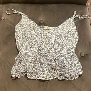 flowy floral tank top